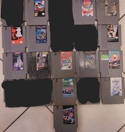 16 NINTENDO NES VIDEO GAMES 