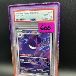 2025 Chinese Gem Pack 3 Gengar PSA 10