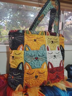 Tote bag cats
