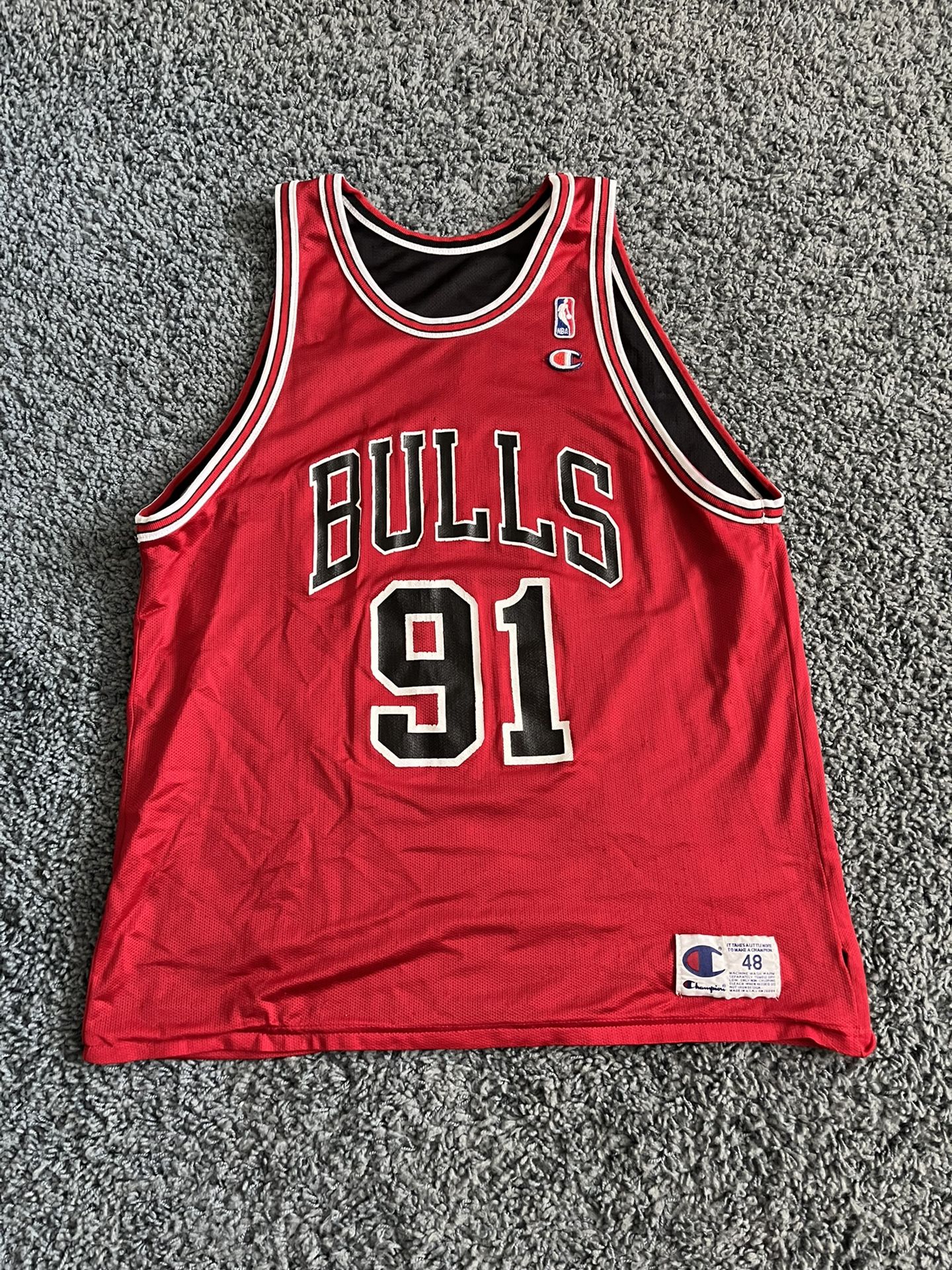 Vintage Chicago Bulls Dennis Rodman Champion Jersey