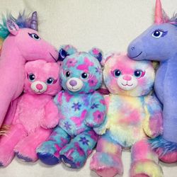 Build a Bear Fairy Friends Teddy Bears + Rabbit + Fairy Friend Unicorns