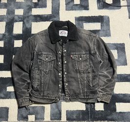 Levi’s Denim Sherpa Jacket Vintage Outerwear Grunge