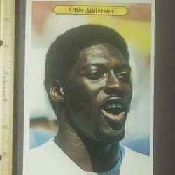 1980 Topps Ottis Anderson St. Louis Cardinals Saint #17 Hall Of Fame HOF Football Sports Photo Super Jumbo Large Over-sized Card Collectible Vintage 