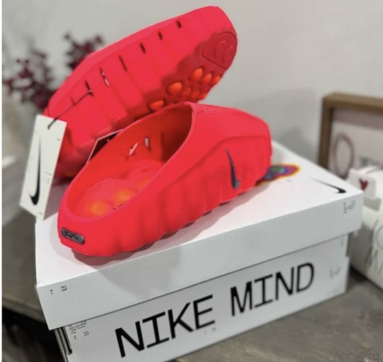 Pregame Mules Solar Red/Hyper Crimson/ Black/Chrome Size W 10 / M 8.5