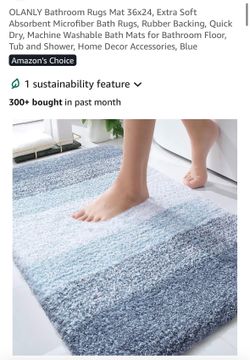 New washable 36x24 bathroom mat