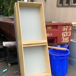 2 Book Shelf And A Queen Bed Fram 