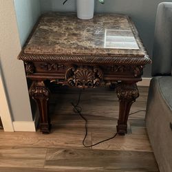 2 Mesitas De Marble Y La Del Grande Del Centro