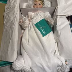 Porcelain Collectors Christening Doll