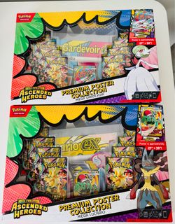Pokemon Trading Card Game Mega Lucario & Gardevoir Poster Collections