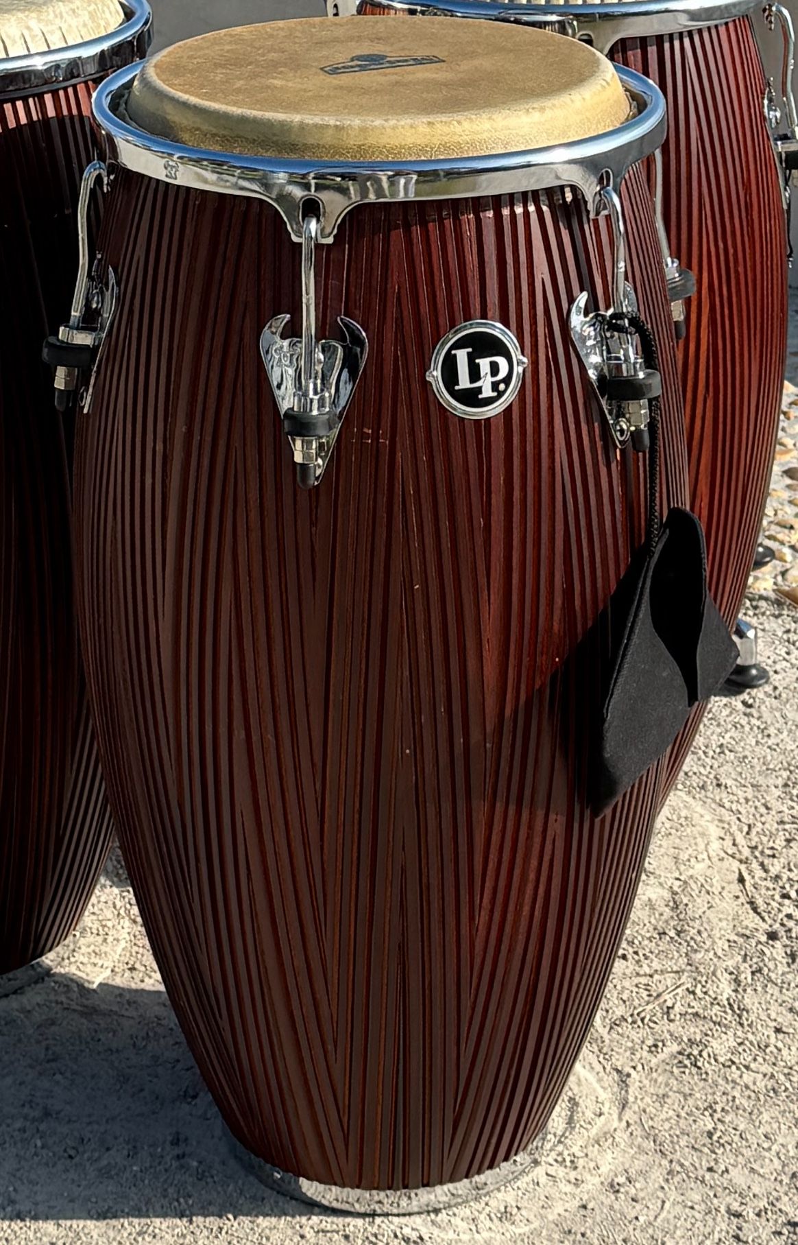 Latin Percussion Matador Wood Quinto - 11 inch Red Carved Mango