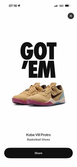 Kobe 8 Protro men’s size 11