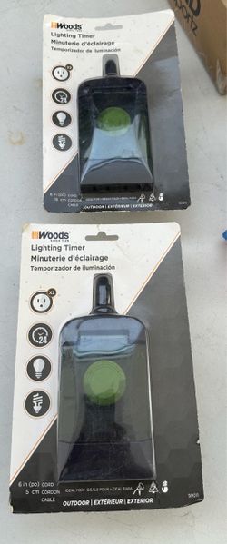 Woods Outdoor Lighting Timer – 2 Pack