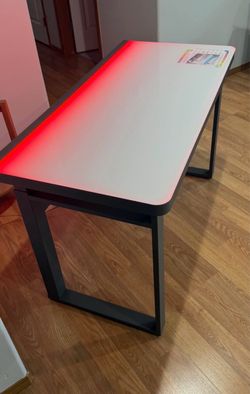 Tresanti Aurora 47" Adjustable Height Desk with LED Lighting