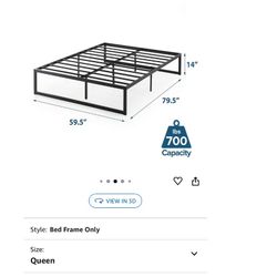 Zinus Abel Queen Bed frame 
