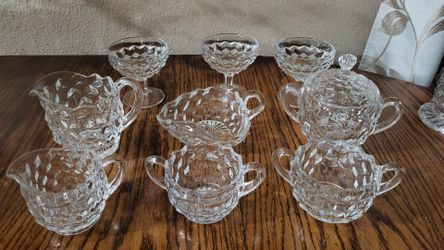 9 piece Vintage Fostoria set