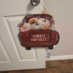 Happy Harvest Truck Decor