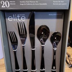 Gibson Elite 20 piece Holland Road Stainless Steel  Flatware  Set