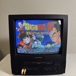 SYLVANIA 13” VCR CRT TV COMBO RETRO GAMING (SSC130) 