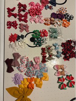 Large Lot of Girls Hair Bows
