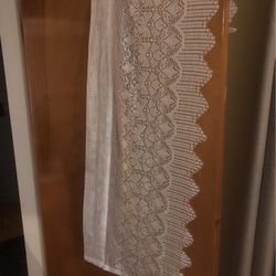 2- Curtain Lace Toppers