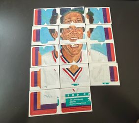 14 Of The 1991 Leaf Diamond King Rod Carew Puzzle Pieces