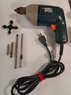 Black and Decker Electric Drills work great and never a need for a battery just plug it in and go. 