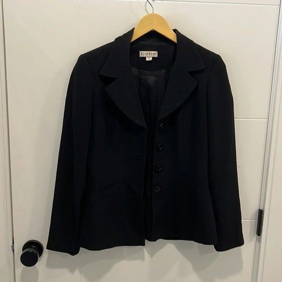 Bebe black blazer size 4