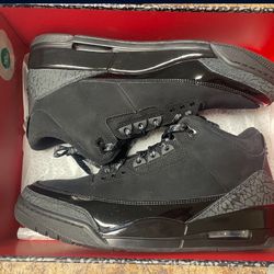Jordan 3 Size 11 “Black Cat” 