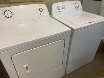 Amana washer and electryc dryer combo, set de lavadora y secadora electrica