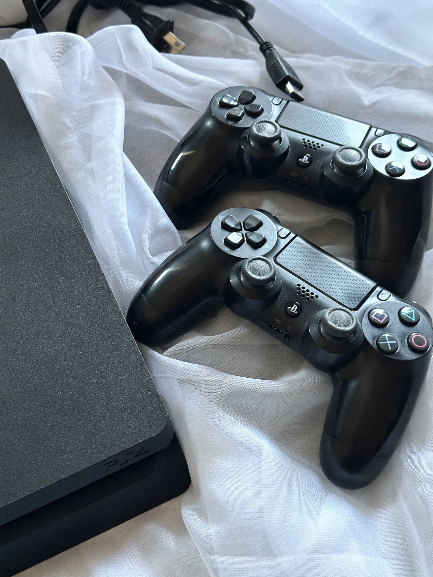 Playstation Ps4 Console with Two Remote Controllers
