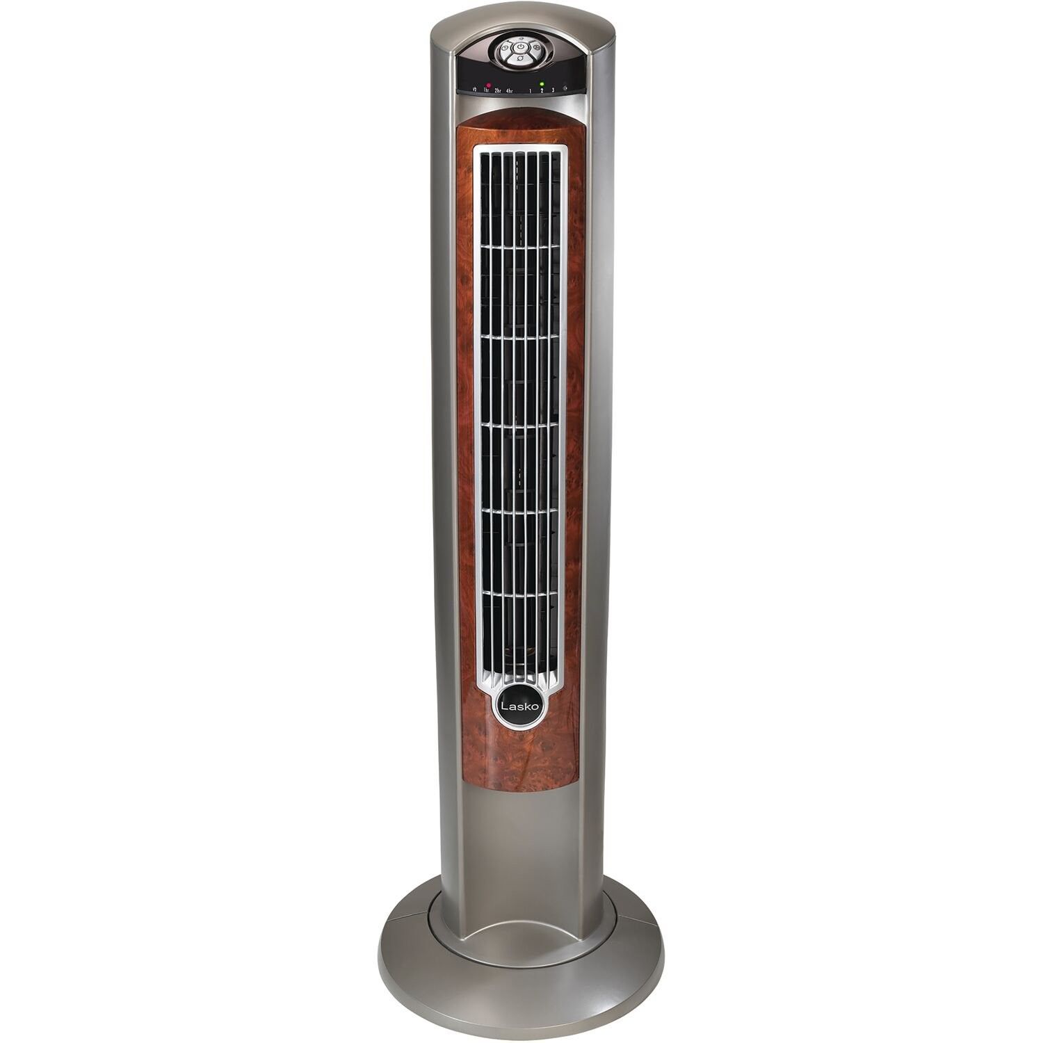 Lasko 42" Wind Curve 3-Speed Oscillating Tower Fan with Nighttime Setting and Remote Control