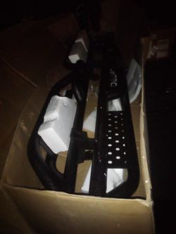 OEDRO® Running Boards for 2007-2018 Jeep Wrangler JK JKU 4 Doors, Black Coated Steel Two Stairs Nerf Bar Side Steps

