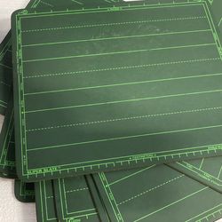 14 World Research Super Slate 11x13" Chalkboards 1970s Writing Lines & Measure