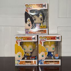 Vegeta Funko Pops 849.  669.  709