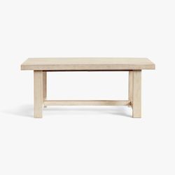 Reed Extendable Dining Table + Reed Dining Bench