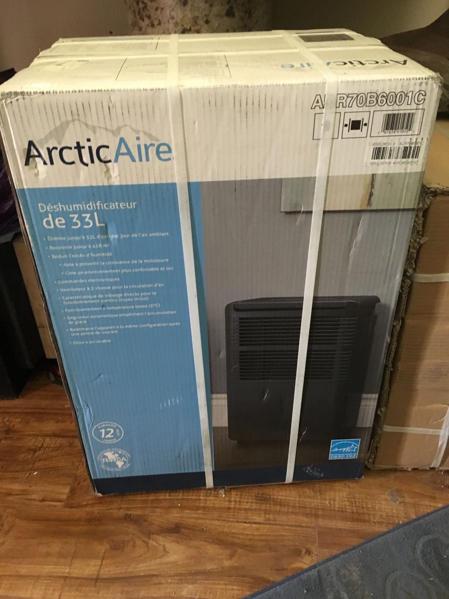 Brand new in box Danby dehumidifier 70 pint. Arctic aire