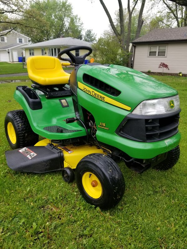 John Deere 115 Automatic Riding Lawnmower for Sale in Wheaton, IL OfferUp