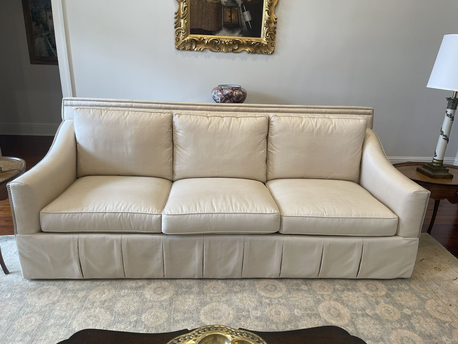 Luxury Sherrill Sofa - Like New, Barely Used