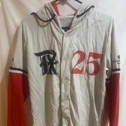 Texas Rangers City Connect Hoodie Jersey Adult Medium Used Good Condition $35 Meet Up In Irving @dfwgoods 