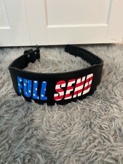American Flag Full Send Weight Lifting Belt