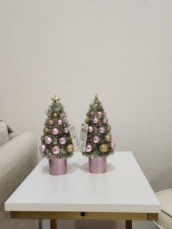 Mini pink Christmas Trees