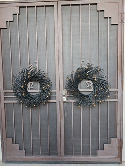 Halloween Wreath with lights, set of 2