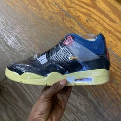 Union x Air Jordan 4/ All Sizes 4-13/ Black/ Authentic 