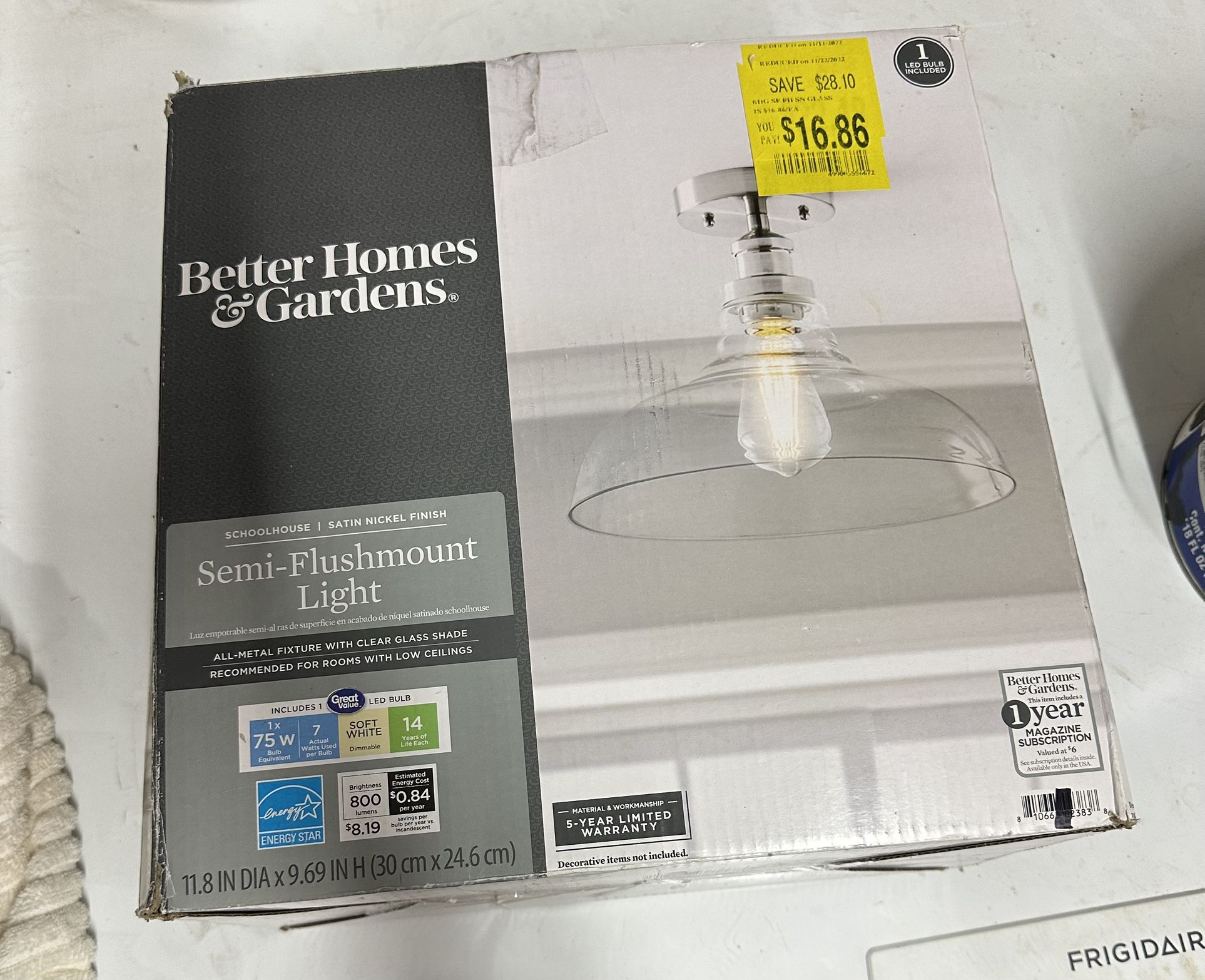 Light Fixture Bought On Sale. New In Box. Never Opened.