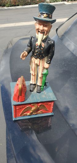uncle sam mechanical coin bank