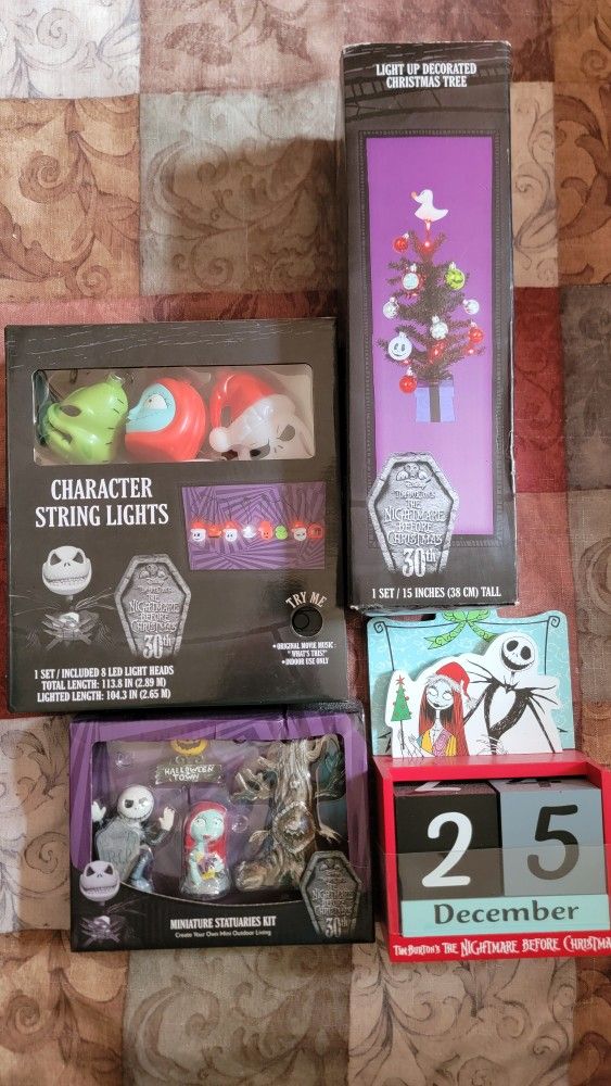 Assorted Nightmare Before Christmas Decor