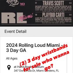 I have two tickets for rolling loud this weekend 