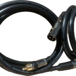 Premium Series XLR Male To RCA Male Microphone Cables 
