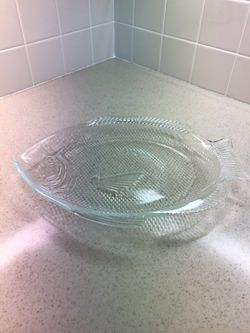 Glass Fish Platter - Vintage