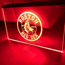 BOSTON RED SOX LED NEON RED LIGHT SIGN 8x12